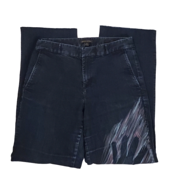 Banana Republic Denim - Banana Republic Dark Wash Logan Hand Print Jeans